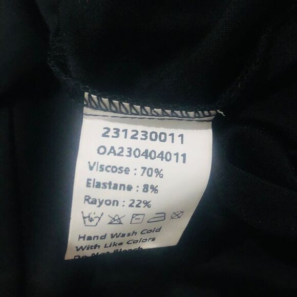 Commense Women's Slit Straight Leg Pants Casual Slim Fit Black Size Medium NWT - Picture 7 of 9